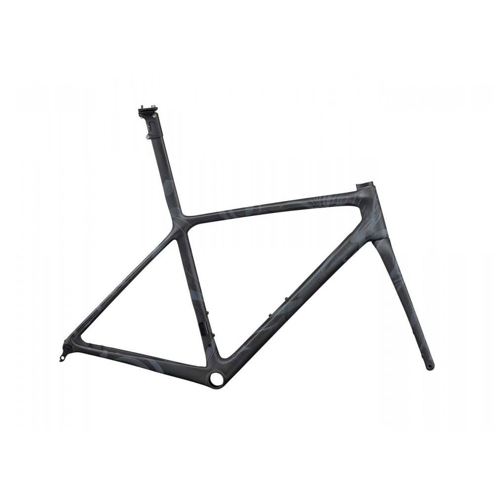 Giant TCR Advanced SL Disc-FF B road frameset with disc brake compatibility, black and red design for 2024 cycling.