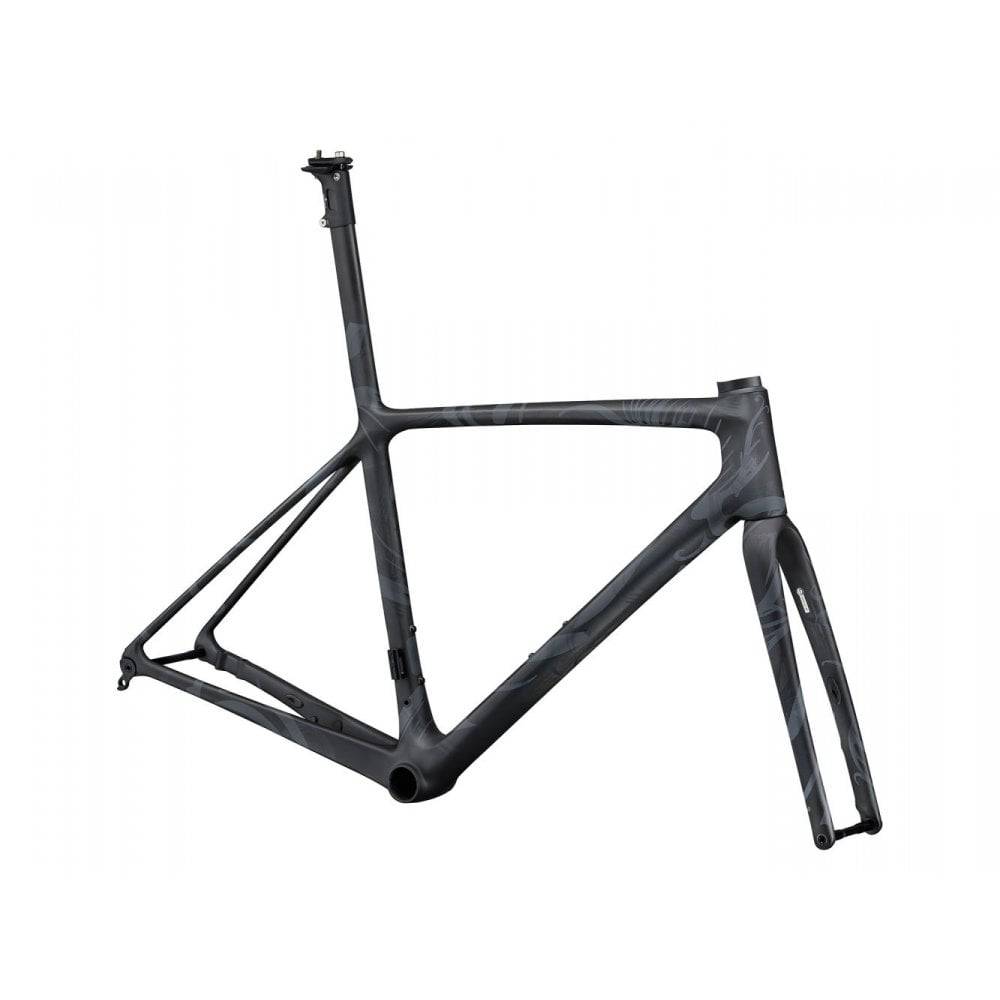 Giant TCR Advanced SL Disc-FF B road frameset with disc brake compatibility, black and red design, 2024 model.