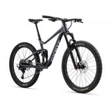 Giant Stance mountain bike with 125mm rear FlexPoint suspension and 140mm fork, ready for trail riding on rugged terrain.