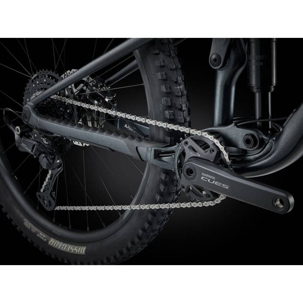 Giant Stance mountain bike with 125mm FlexPoint rear suspension and 140mm fork, ready for trail riding.
