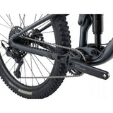 Giant Stance 29 2 full suspension mountain bike with Shimano CUES U6000 components, shown with black frame and large knobby tires.