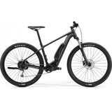 Merida eBig Nine 300SE electric mountain bike with Shimano Alivio M3000 drivetrain, showing the bike's frame and mountain bike features.