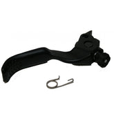 Shimano BL-M8100 right hand brake lever component for mountain bike, genuine replacement part showing lever and branding.