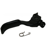 Shimano BL-M8100 right hand brake lever component for mountain bike, genuine replacement part showing lever and branding.