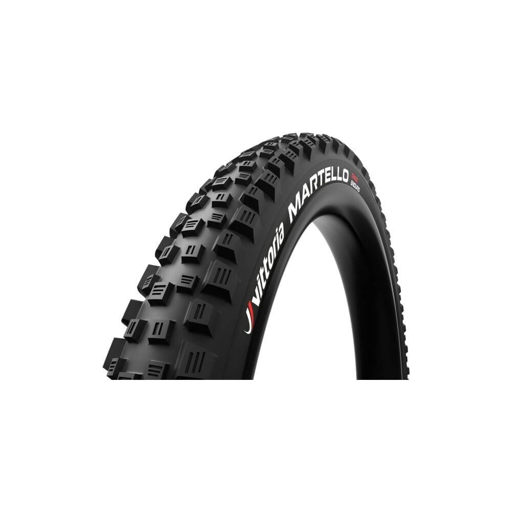 Vittoria Martello Race MTB tyre 29x2.6 with high grip and durability for enduro mountain biking, shown mounted on a bike wheel.
