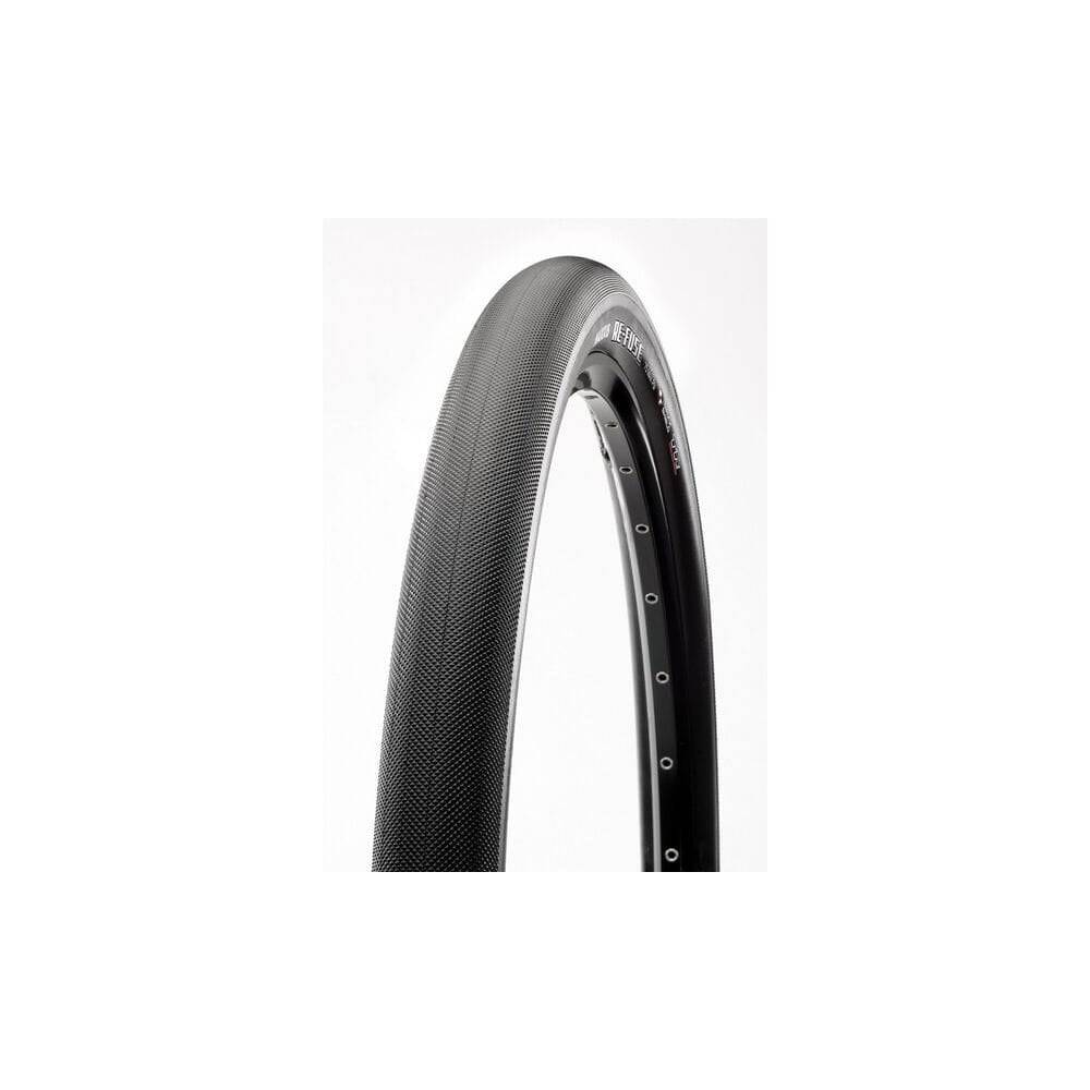 Maxxis Re-Fuse tubeless ready training tire with MaxxShield puncture protection, shown with tread pattern and sidewall details