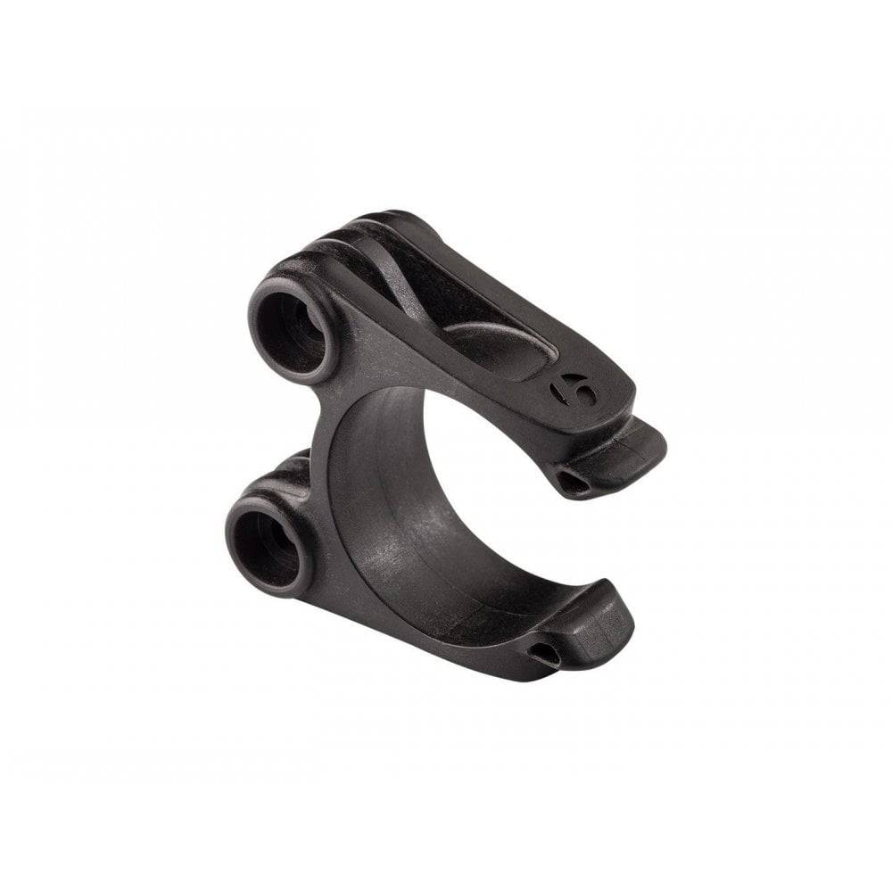 Bontrager Blendr Duo Base Stem in black for XXX, Pro, and Elite bike models, showing the sleek, durable bike component.