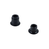 Bontrager Comp end cap in black for 142/148mm hubs, compatible with Race, Rhythm, and Affinity Comp bike hubs.
