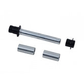 Bontrager Affinity Elite Race Lite rear axle kit in black, 142mm OLD for bicycle components, featuring quick-release design.