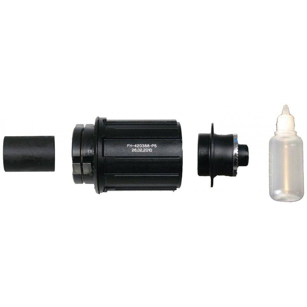 Bontrager Race Lite/X Lite/Aeolus v2 9-speed freehub body compatible with 130/135mm OLD hubs, component for bike wheels.