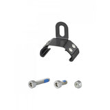 Bontrager NCS 45mm alloy rear fender hanger in grey, designed for bike mudguard support and accessories.