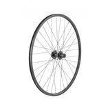 Bontrager approved TLR disc QR rear wheel in black with Shimano HG 8/9/10-speed, 32 spokes, for bike components.