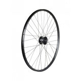 Bontrager Approved TLR Dynamo 6-Bolt Disc Front Wheel 700c black, showing the rim and disc brake mount, no cassette included.