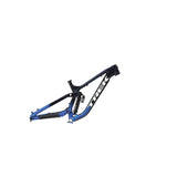 Trek Session Al MTB frameset with high pivot suspension for trail riding, showcasing the lightweight aluminum frame and rear shock.