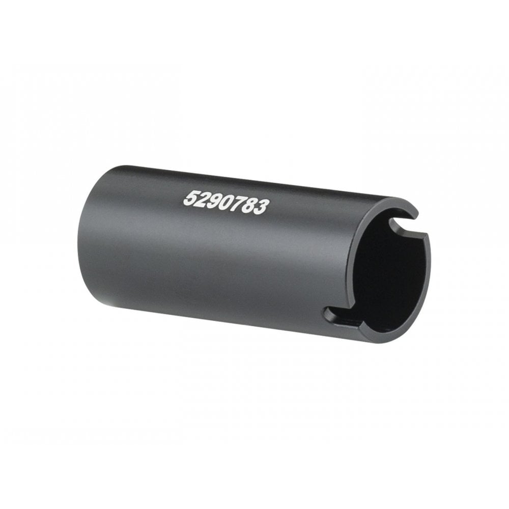 Trek 2024 Supercaliber main pivot bearing spacer in black, 41.25mm x 15mm, for mountain bike component replacement.