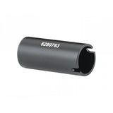 Trek 2024 Supercaliber main pivot bearing spacer in black, 41.25mm x 15mm, for mountain bike component replacement.