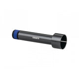 Trek 2024 Supercaliber main pivot collet axle for suspension bike component in black, close-up view of the black metal part