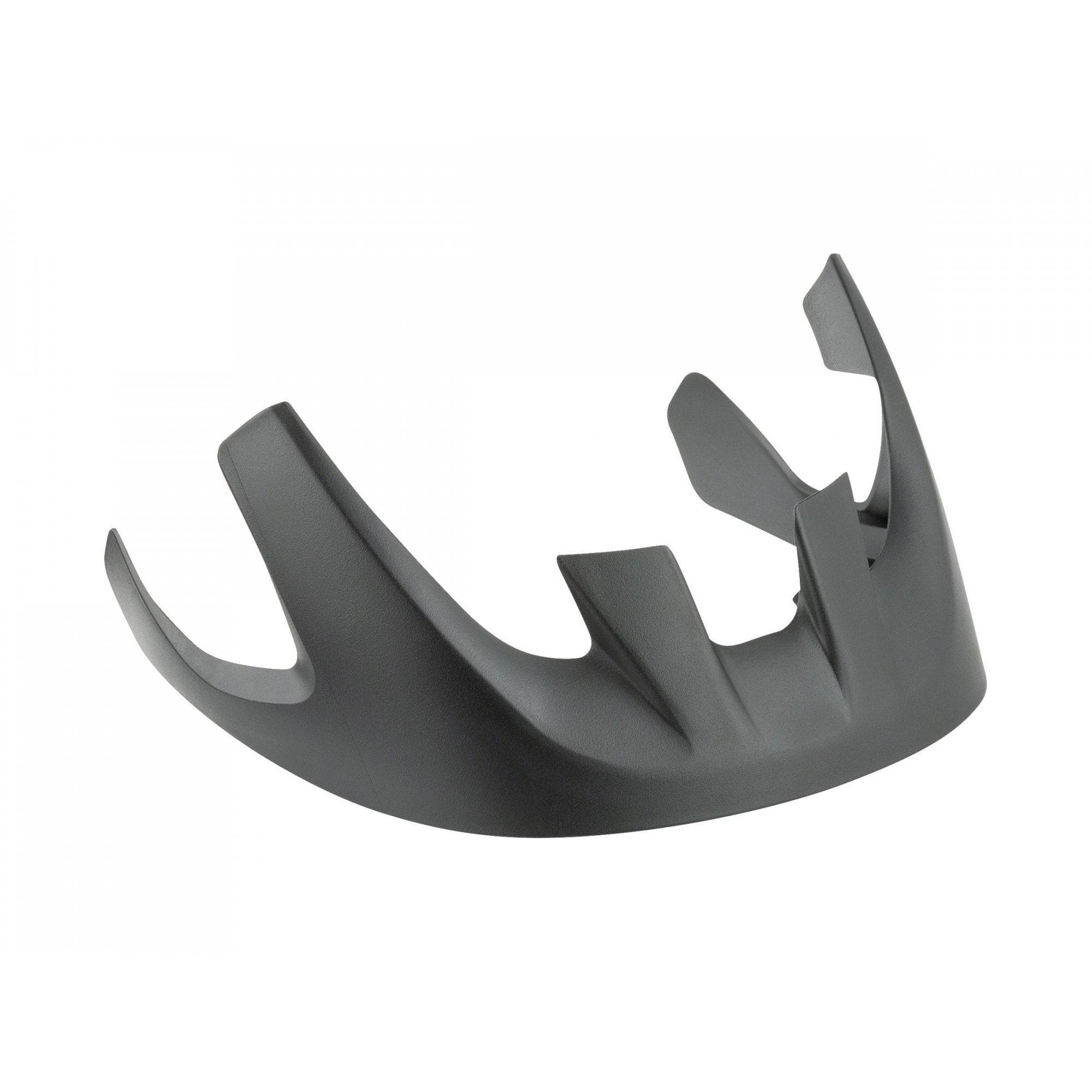 Black Trek Solstice youth bike helmet visor with adjustable straps, providing sun protection for young riders.