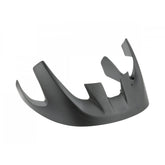 Black Trek Solstice youth bike helmet visor with adjustable straps, providing sun protection for young riders.