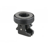 Bontrager Line Dropper 31.6mm actuator assembly with finishing kit in black, showing detailed components for bike dropper post.
