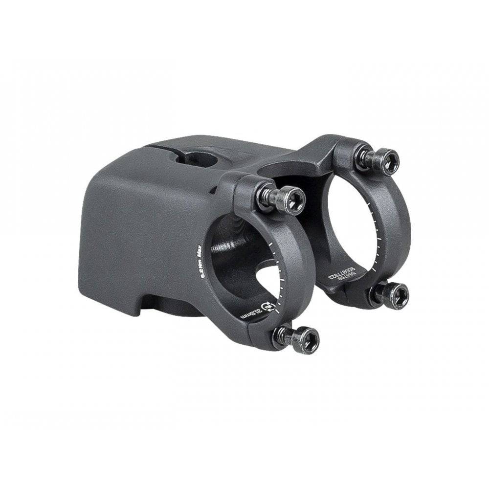 Bontrager Allant 9.9 Diamant Zouma Supreme bike stem with 31.8mm clamp, 7° rise, black, for road or mountain bikes.