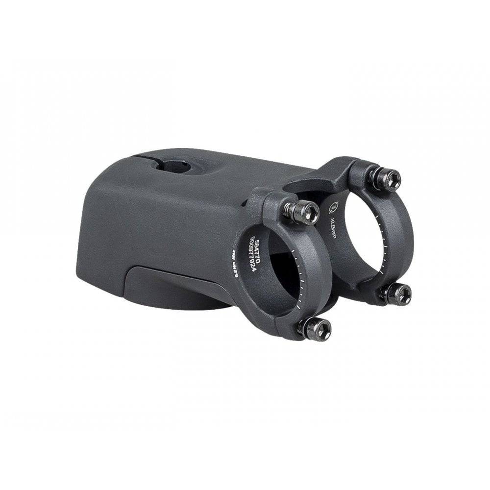 Bontrager Allant 9.9 Diamant Zouma Supreme bike stem, 31.8mm clamp, black, 7° rise, for road or mountain bike components.