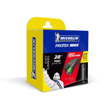 Michelin Protek Max road inner tube 700c x 32-42mm with Presta and Schrader valves, bicycle inner tube for road bikes.