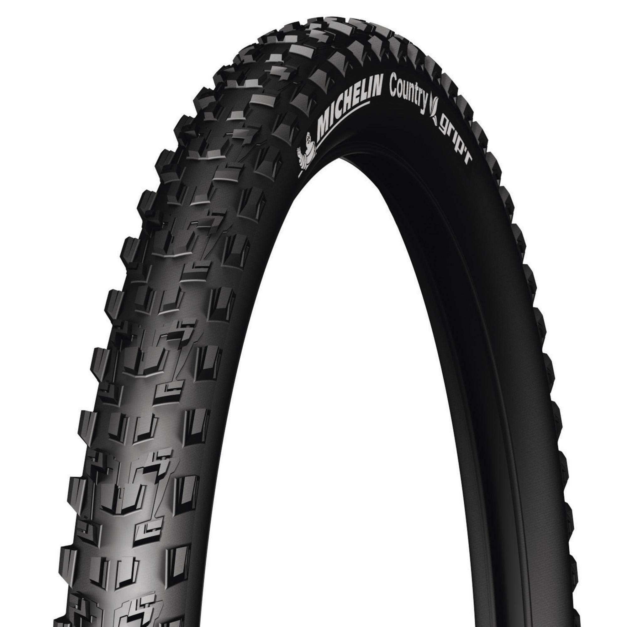 Michelin Country Grip'R mountain bike tyre for cross-country and mixed terrain, showing tread pattern and sidewall details.