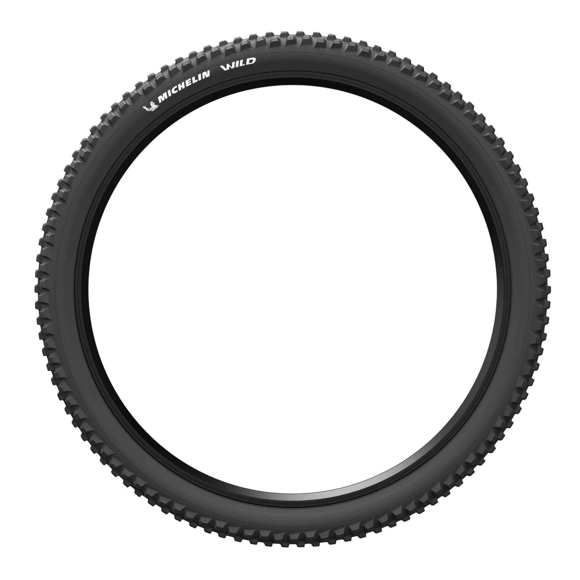 Michelin Wild Access MTB tyre designed for mixed and soft terrain riding, showcasing its tread pattern and sidewall design.