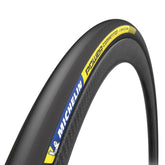 Michelin Power Competition tubular tyre for high-performance road cycling, showing close-up of textured rubber tread.