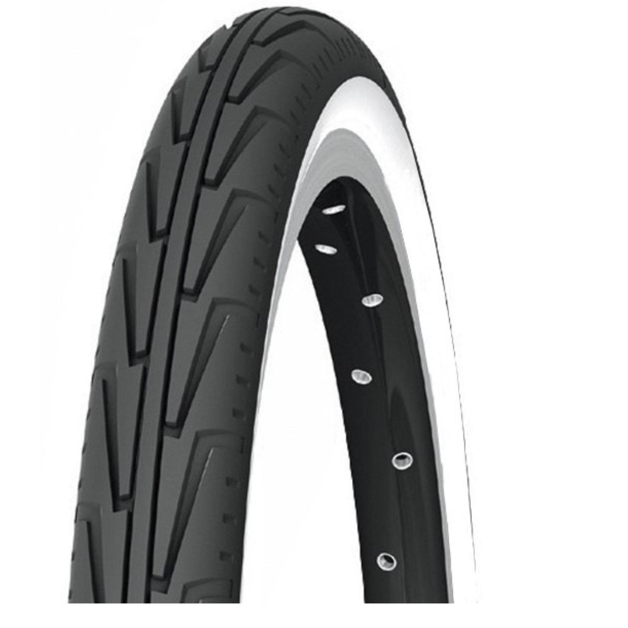 Michelin City'J children's bike tire, durable urban bike component with tread suitable for city riding and youth bikes.
