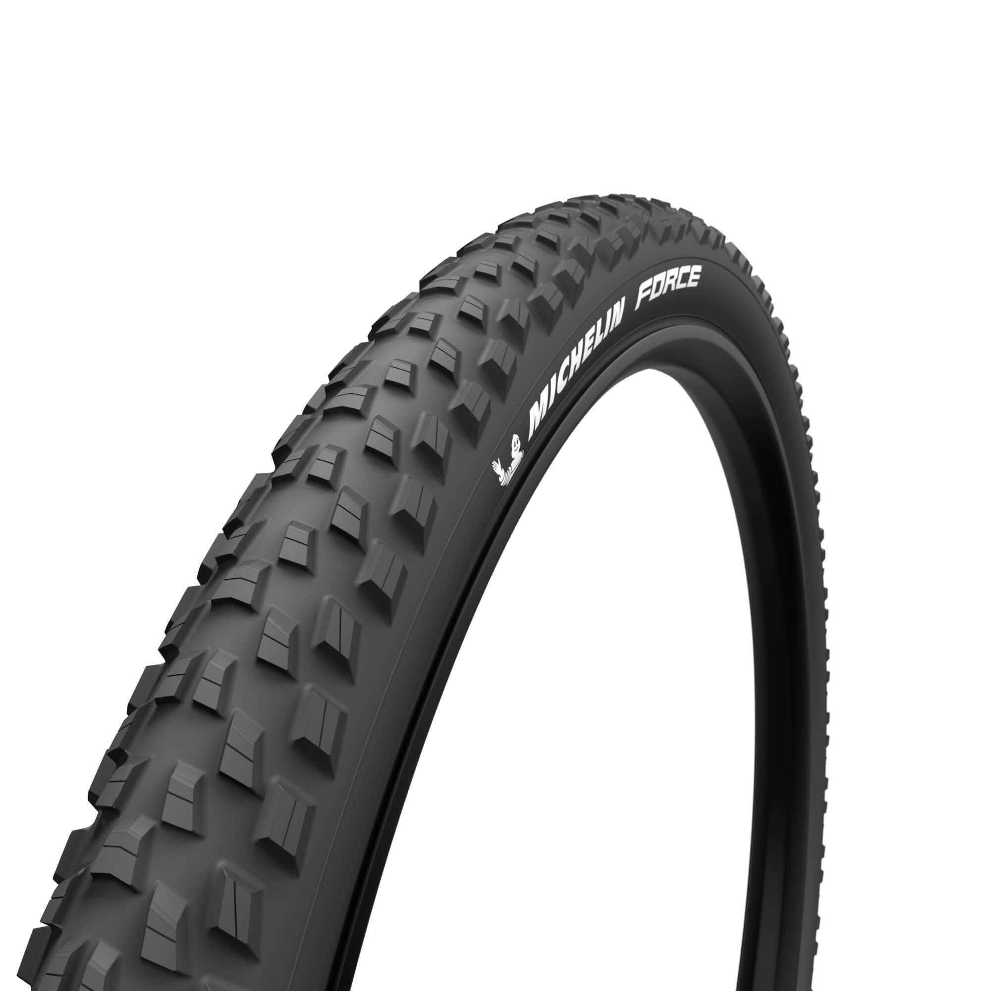 Michelin Force Access mountain bike tyre for hard-packed dry terrain, 27.5 or 29 inches, rugged off-road cycling component