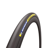 Michelin Power Cup tubular tire for high performance road racing bikes, showing smooth tread and sidewall details.