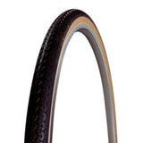 Michelin World Tour tyre with Protek Technology for urban and road cycling, shown mounted on a bicycle wheel.