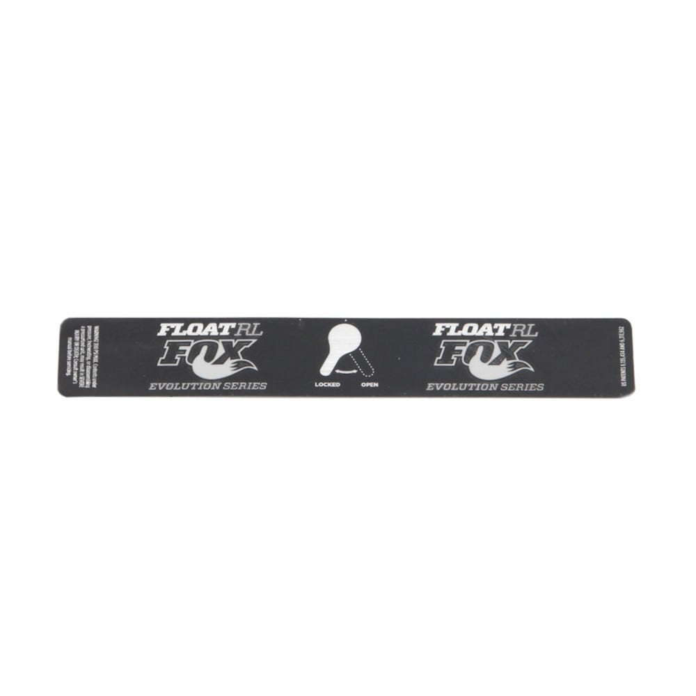 Fox Shock Float RL 5.5/6.0 decal for 2012 rear shock, compatible spare part for bike suspension components