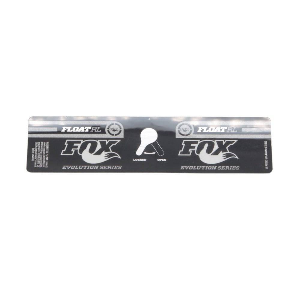 Fox Shock Float RL 6.5+ decal for 2012 rear shock, replacement component, accessory for Fox suspension systems.