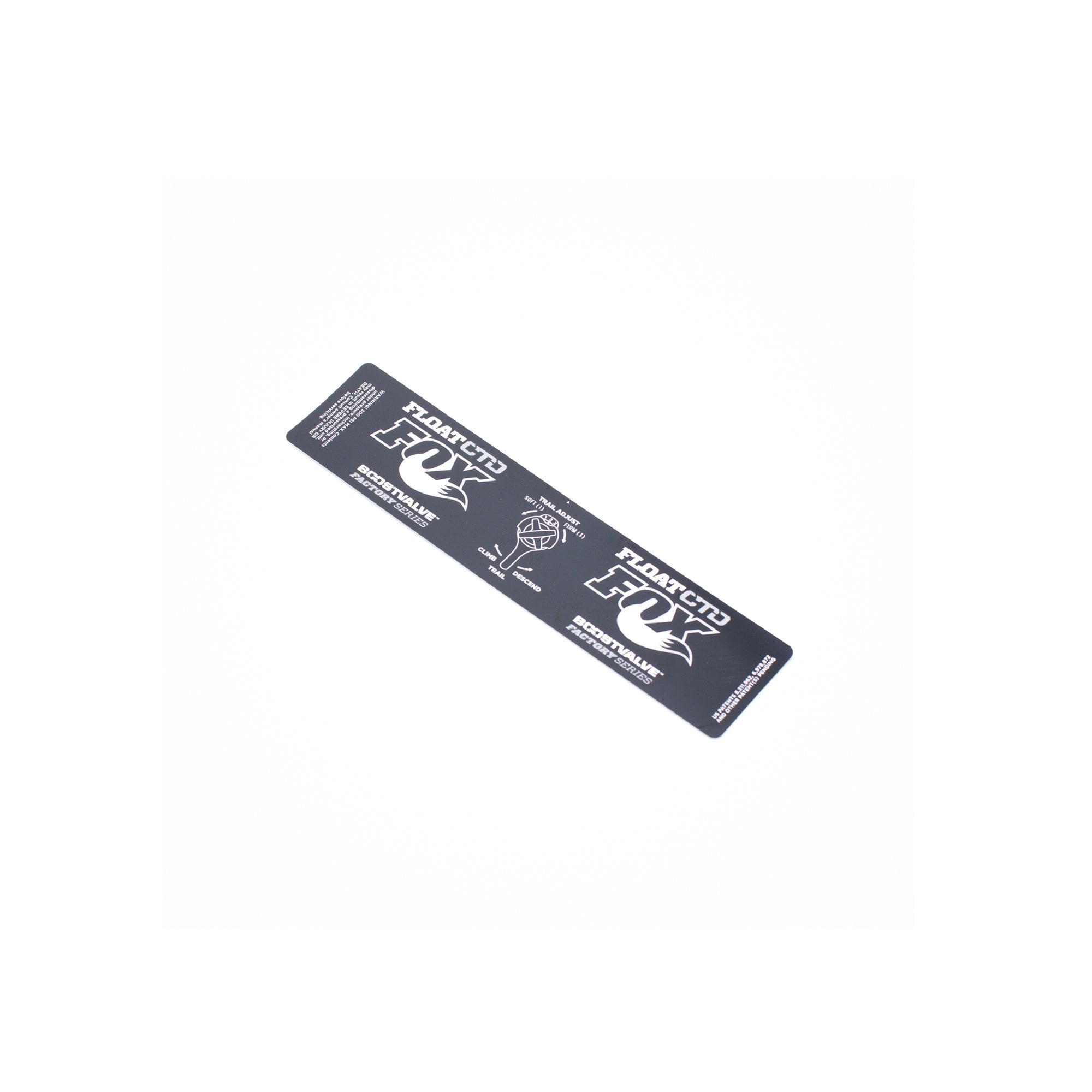 Fox Shock Float CTD adjustable decal replacement component for Fox shock absorbers, featuring Fox branding and detailed design.
