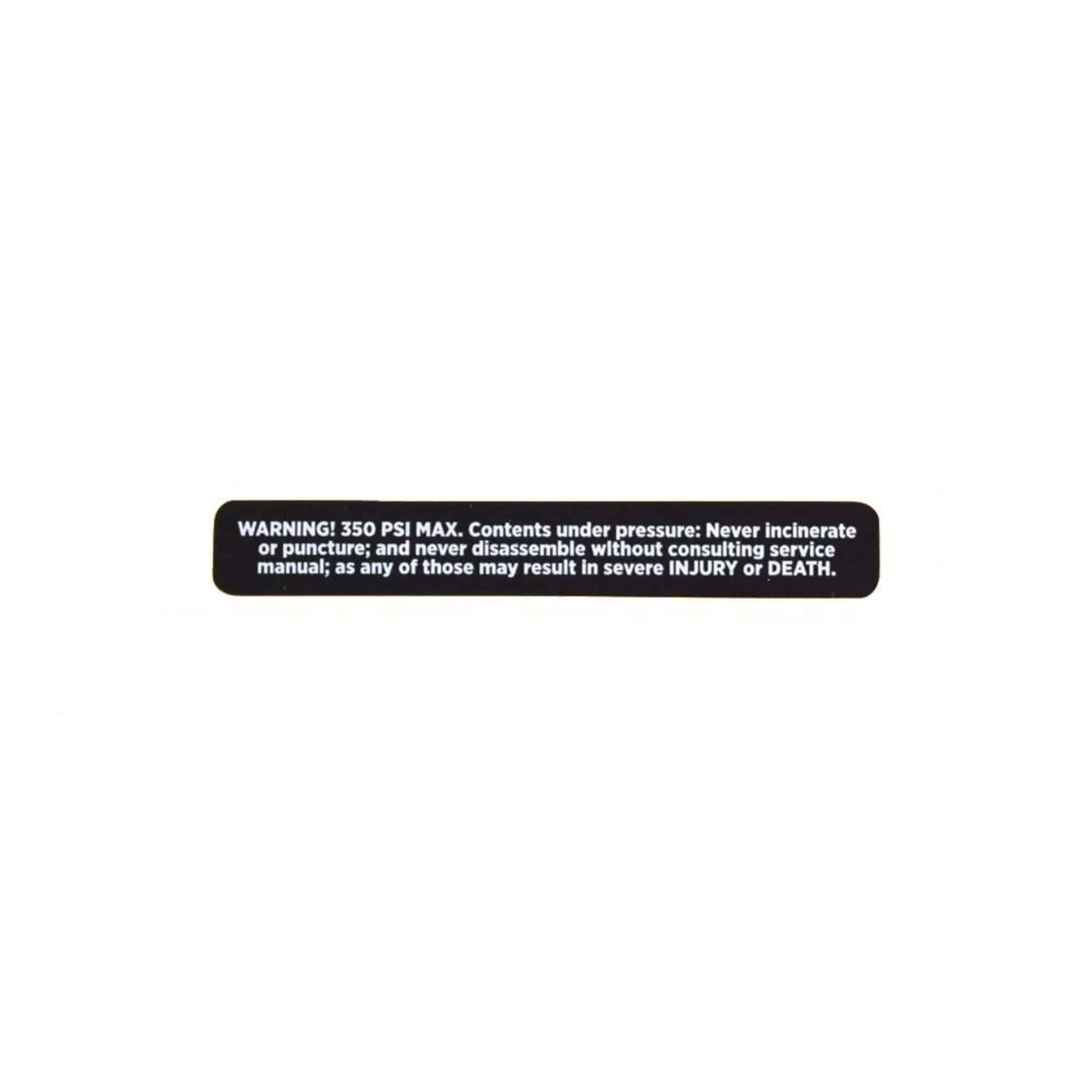 Fox 350Psi Max eyelet decal for rear shock components, featuring the Fox logo and detailed design on a black background.