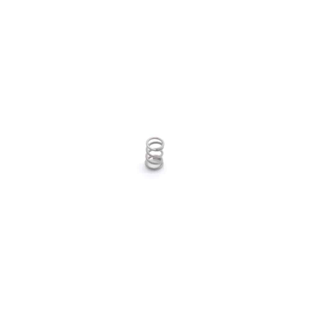 Fox Detent Spring 0.13 TLG x 0.088 OD stainless steel right-hand wound component for mechanical assemblies.
