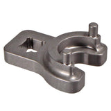 Fox Tool Pin Spanner Wrench for Fox Shock rebuilds, compatible with Float and non-Float shocks, used in workshop maintenance.