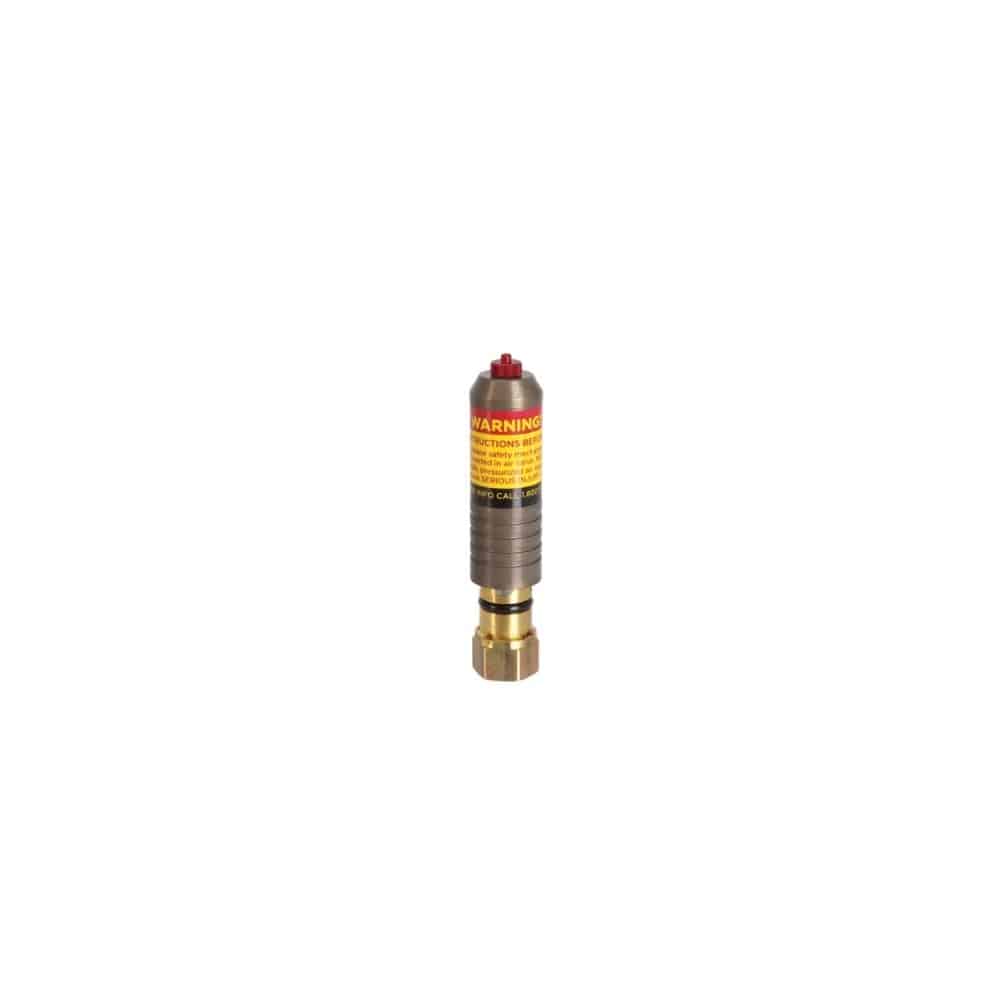 Fox Tool air valve assembly with nitrogen safety needle for tire inflation, suitable for workshop use.