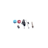 Fox Shock FLOAT DPS Remote LV down interface parts kit for 2017 mountain bike suspension components, including replacement connectors and spacers.