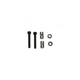 Fox seatpost transfer saddle clamp bolt pin and washer pair, replacement spare components for bike saddle adjustment.