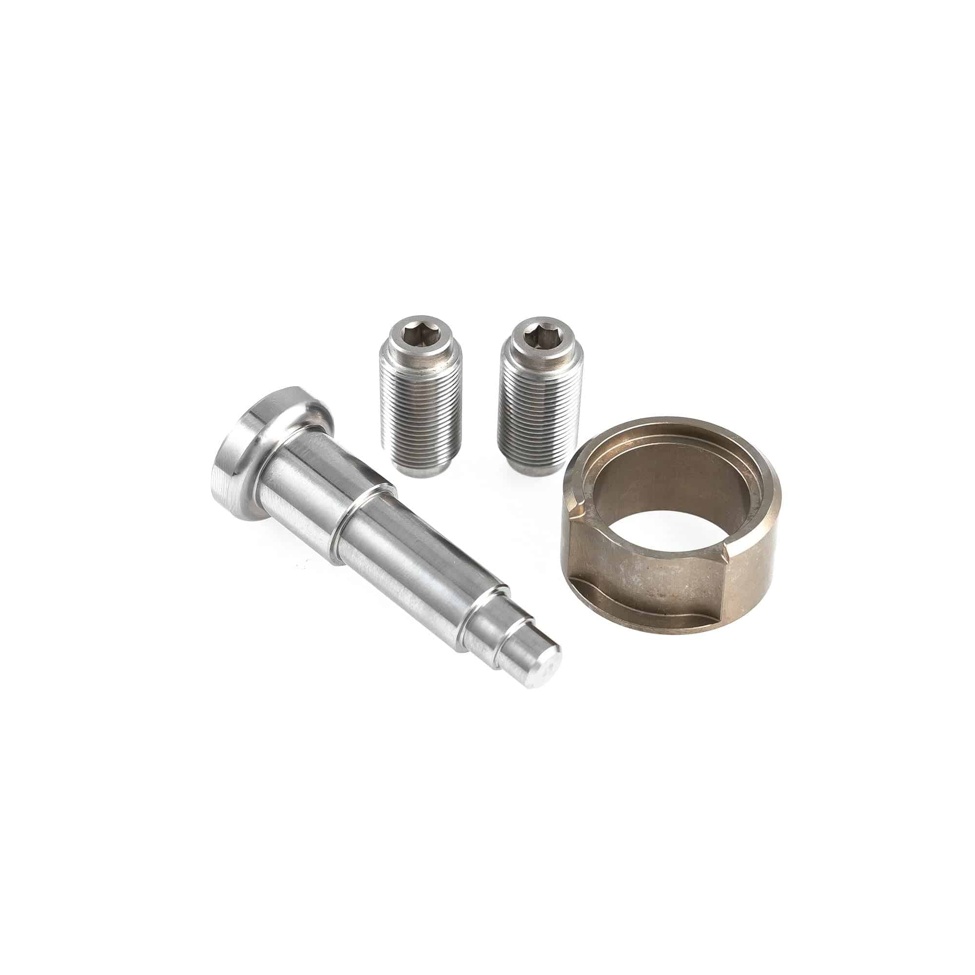 Fox Tool bearing assembly install and removal kit with workshop mounting hardware, featuring various tools for bearing maintenance.