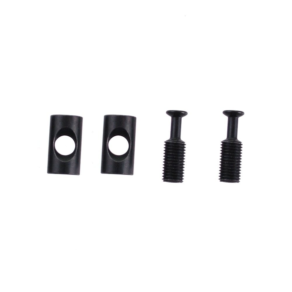 Fox Seatpost Transfer Saddle Clamp Bolt and Barrel Nut pair for bike components, designed for secure saddle attachment.