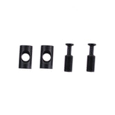 Fox Seatpost Transfer Saddle Clamp Bolt and Barrel Nut pair for bike components, designed for secure saddle attachment.