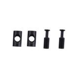 Fox Seatpost Transfer Saddle Clamp Bolt and Barrel Nut pair for bike components, designed for secure saddle attachment.