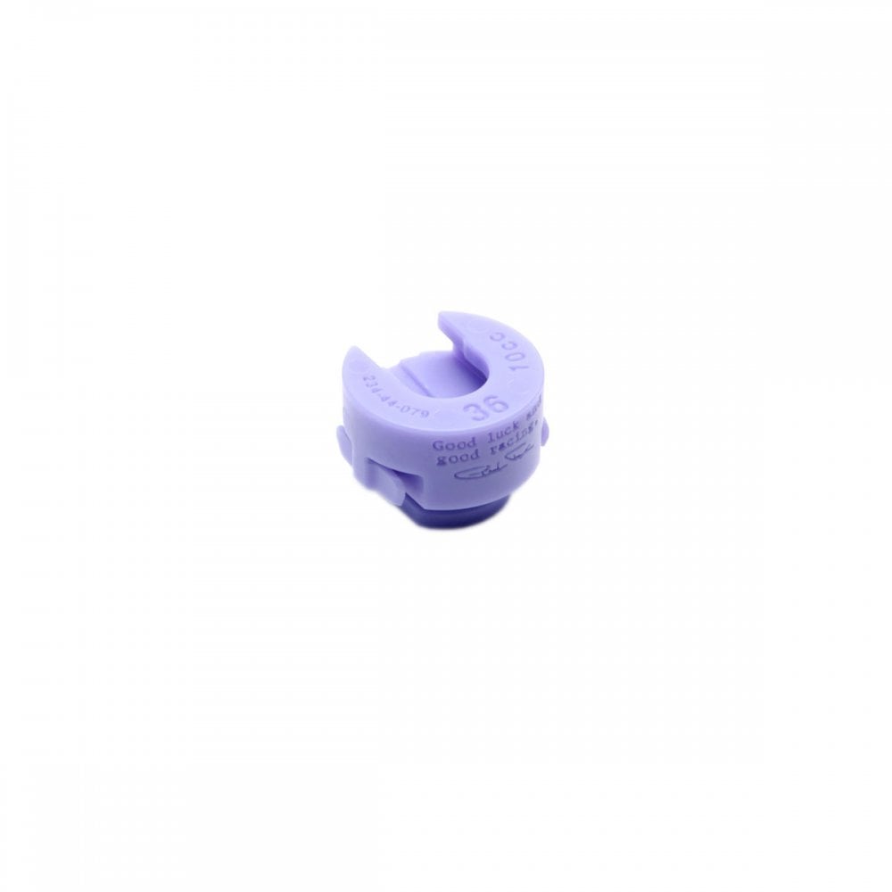 Fox Fork 36 Rhythm FLOAT NA volume spacer pack for suspension tuning, showing two black spacers on a white background.