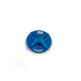 Set of 10 blue Fox 38 FLOAT Air Topcap AI 2021 replacement components for mountain bike suspension forks.