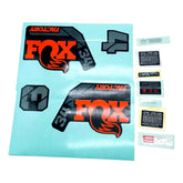Fox Fork 34 Decal Kit: F-S Orange Logo Shiny Black 2022 Spares & Accesories